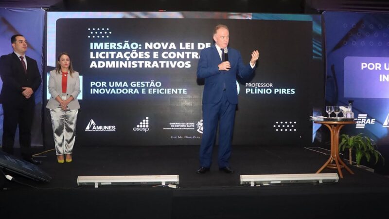 Governador Renato Casagrande participa do encerramento de curso sobre Nova Lei de Licitações