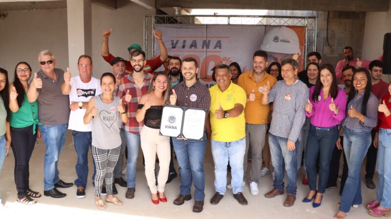Ordem de serviço em Viana dá início a construção de escadaria em Universal