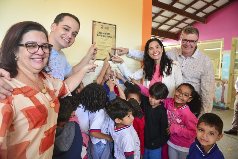 Prefeitura de Vitória entrega obra de reforma do Cmei Ocarlina Nunes Andrade