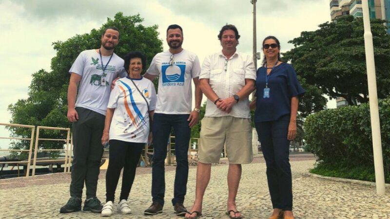 ​Presidente do programa Bandeira Azul visita a Praia da Sereia
