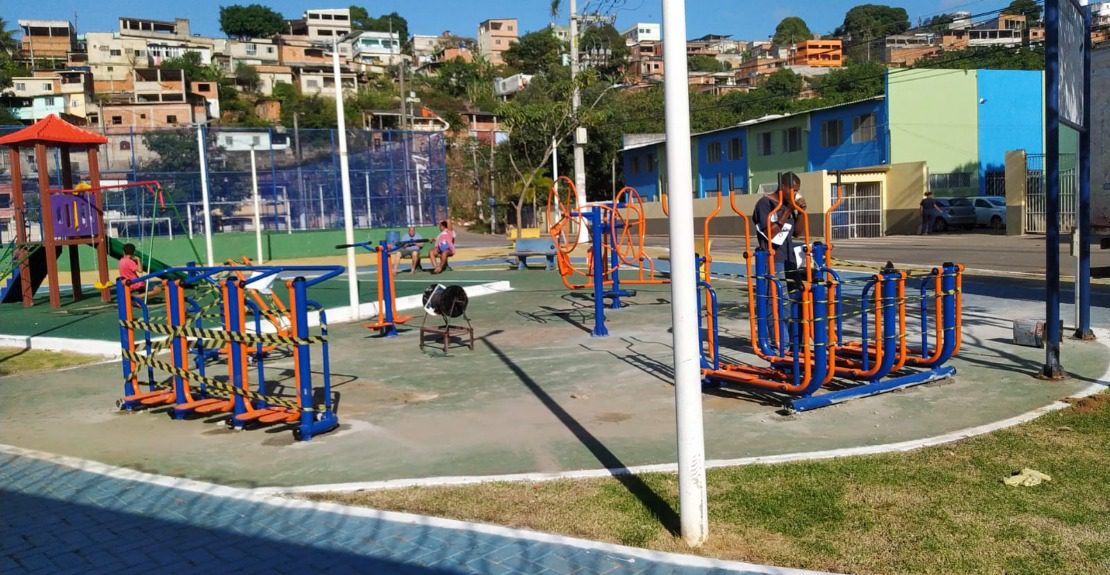 Academias populares em Cariacica recebem manutenção da Secretaria de Serviços