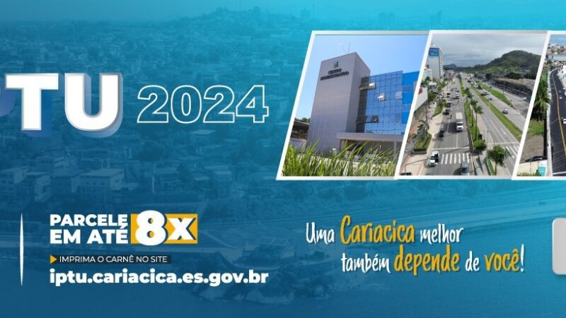 Prazo para pagamento único do IPTU com desconto encerra nesta quarta-feira (10)