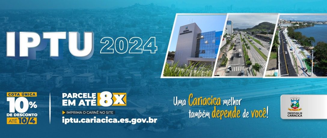 Prazo para pagamento único do IPTU com desconto encerra nesta quarta-feira (10)
