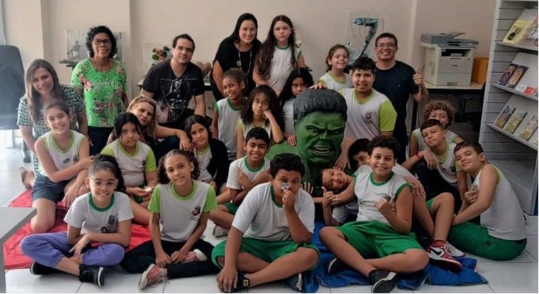 Estudantes da Emef Stélida Dias se envolvem na exposição “Relatos Continuam” na Biblioteca Pública Municipal