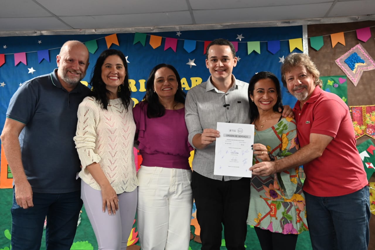 Prefeito Pazolini inicia reconstrução e climatização do CMEI Ana Maria Chaves Colares