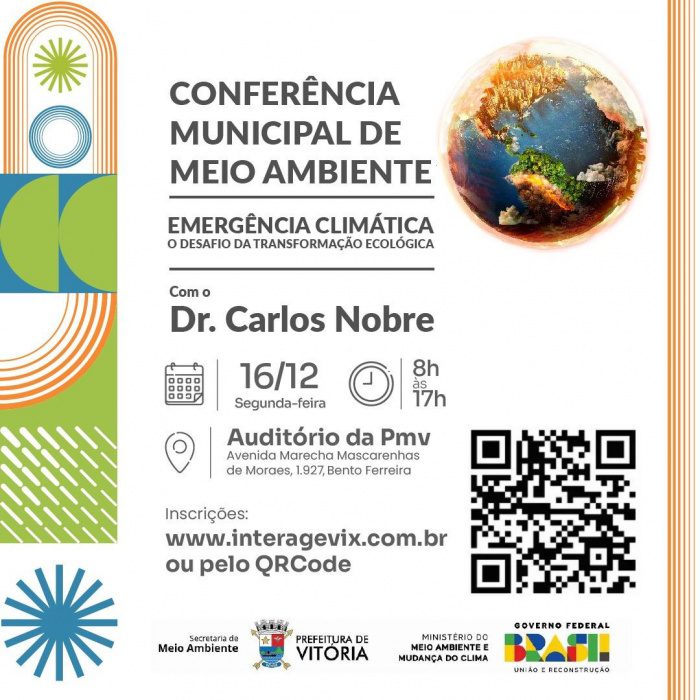 Vitória sedia Conferência Municipal de Meio Ambiente na próxima segunda-feira (16)