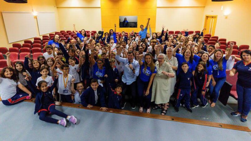 📚 Alunos do Colégio São José entrevistam o prefeito Arnaldinho Borgo
