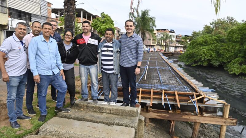 Pazolini visita obra da 2ª fase da Nova Orla da Grande São Pedro
