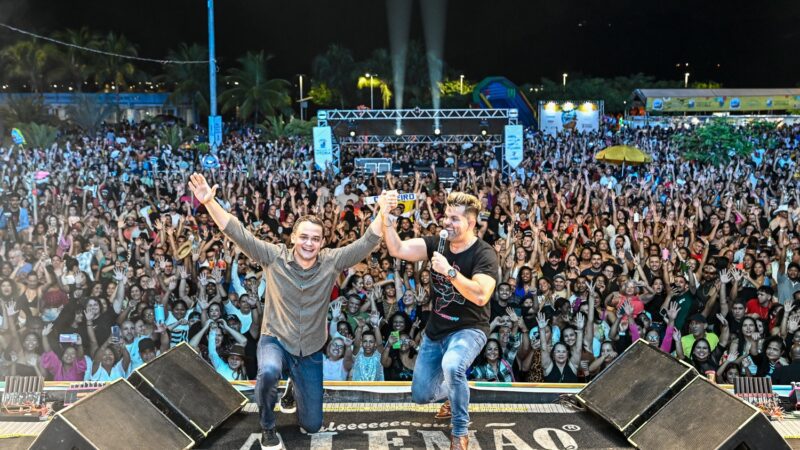 Festa de São Pedro realizada pela gestão Pazolini: mais de 40 mil pessoas curtiram o mega show de Alemão do Forró