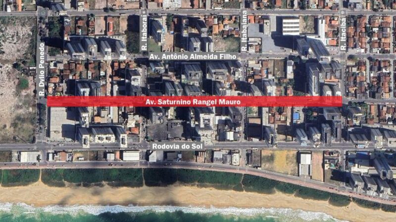 Interdição parcial na Avenida Saturnino Rangel Mauro, em Vila Velha, começa nesta quarta-feira