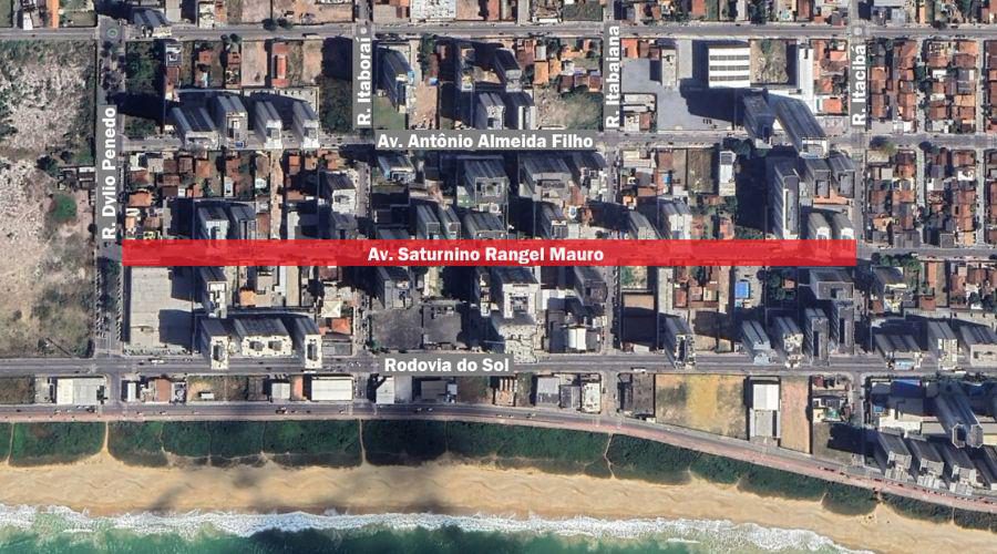 Interdição parcial na Avenida Saturnino Rangel Mauro, em Vila Velha, começa nesta quarta-feira
