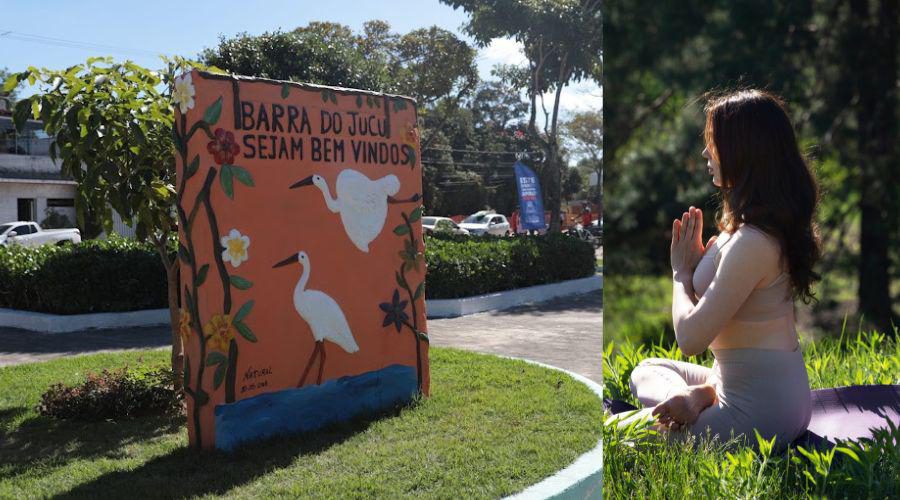 Barra do Jucu terá aula gratuita de ioga ao som de harpa neste sábado