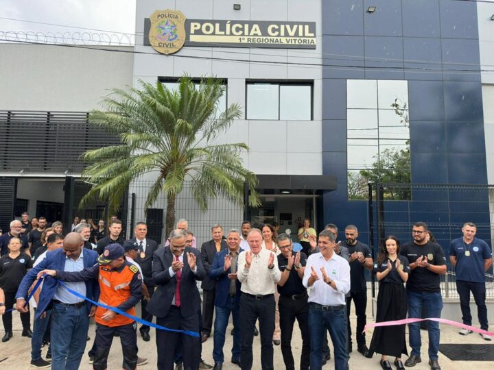Vitória ganha nova sede da 1ª Delegacia Regional após inauguração estadual