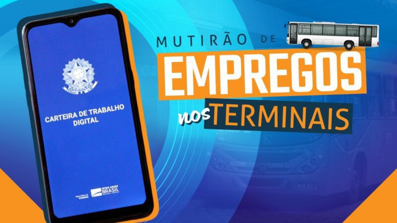 Terminal de Campo Grande recebe mutirão com mais de 1,5 mil vagas de emprego