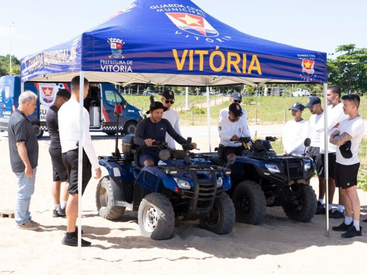 Guarda de Vitória intensifica capacitação para uso de quadriciclos no litoral