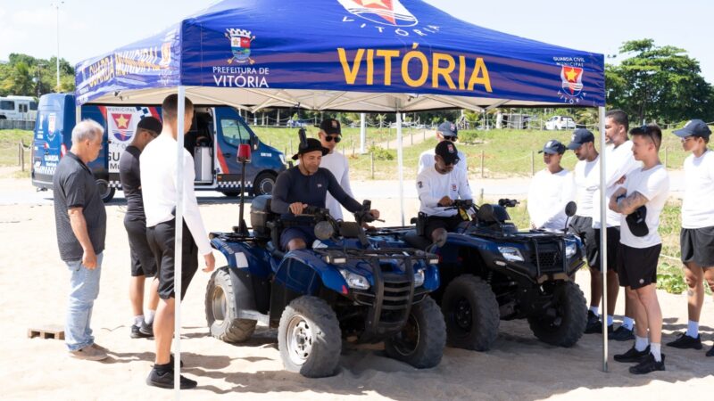 Guarda de Vitória intensifica capacitação para uso de quadriciclos no litoral