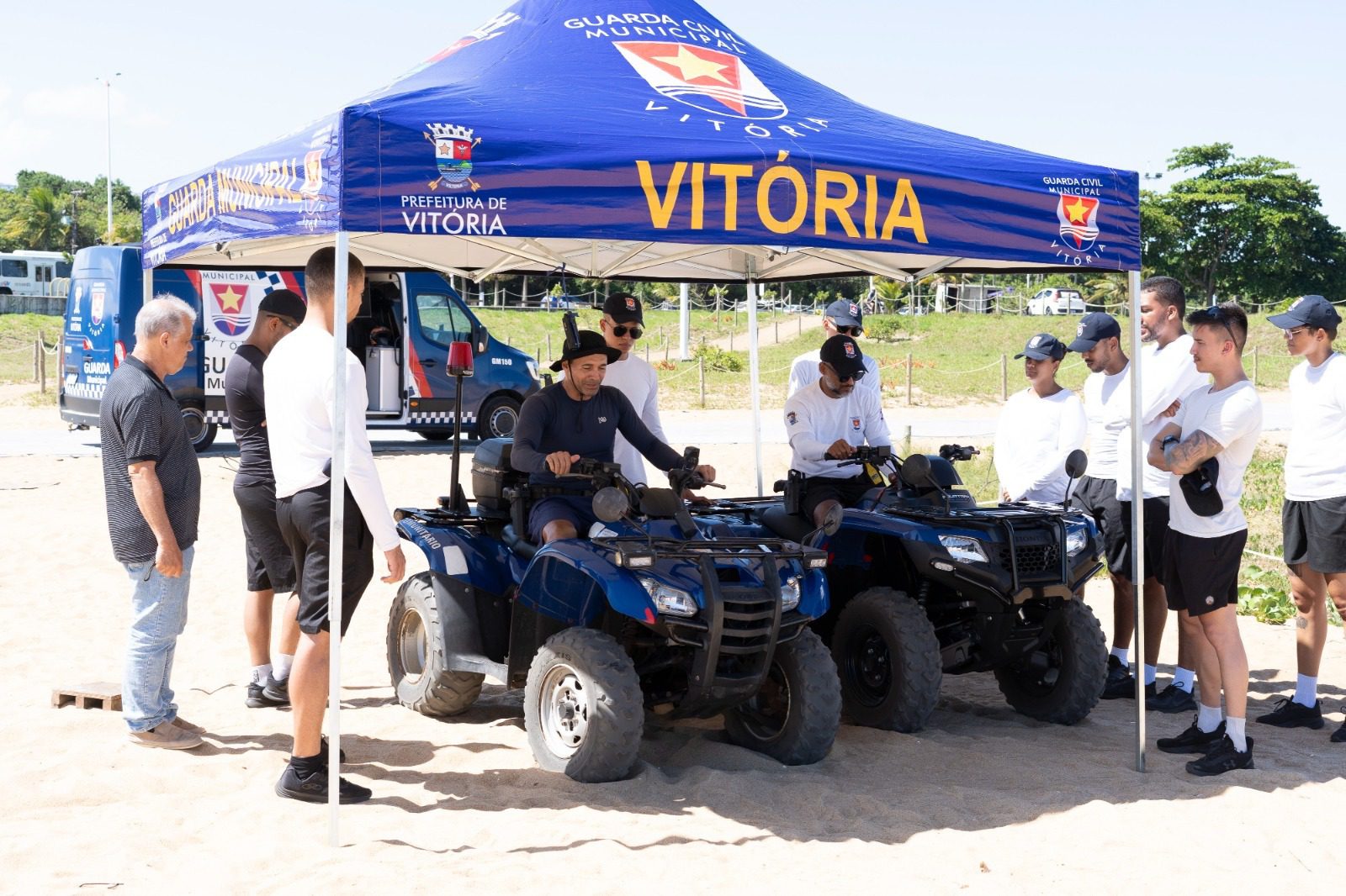 Guarda de Vitória intensifica capacitação para uso de quadriciclos no litoral