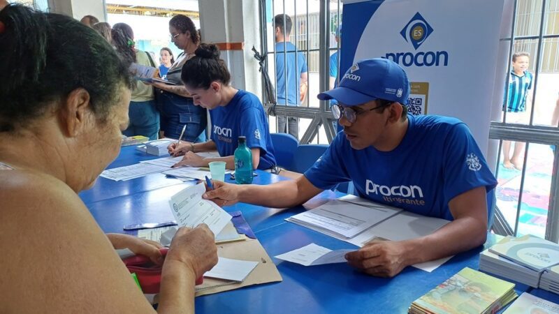 Procon Itinerante leva serviços gratuitos a Eldorado, na Serra, neste sábado (18)