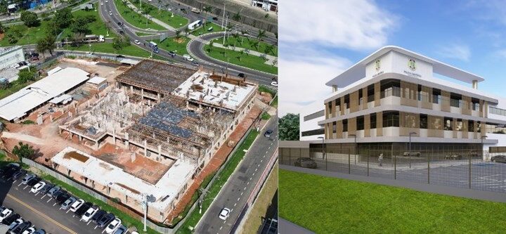 Obras do Centro de Perícia do Estado avançam em ritmo contínuo