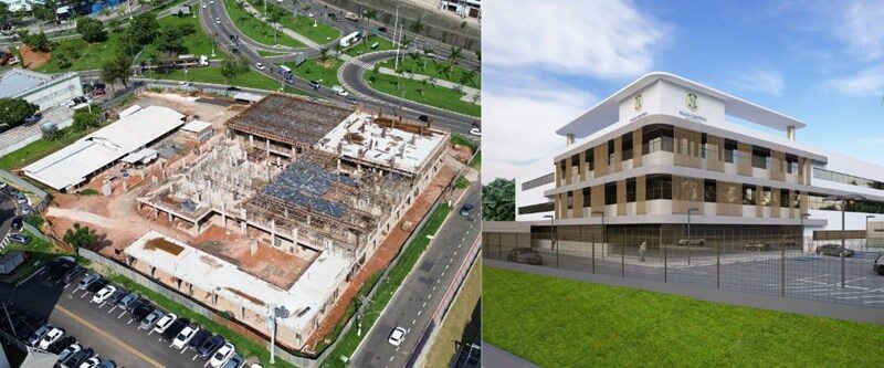 Obras do Centro de Perícia do Estado avançam em ritmo contínuo