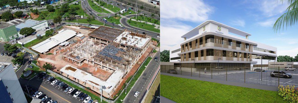 Obras do Centro de Perícia do Estado avançam em ritmo contínuo