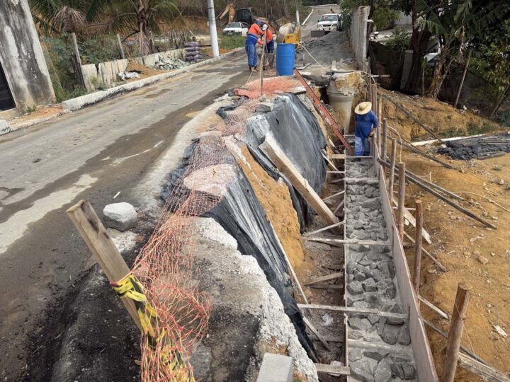 Bubu recebe muro de contenção para aumentar a segurança e melhorar a mobilidade