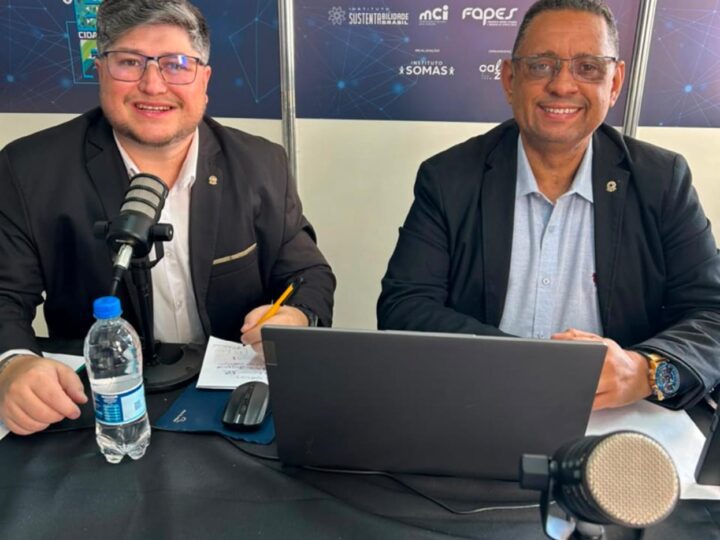 Sargento Wagner e Cícero Modolo comandam maratona de entrevistas na V Expo Cidades Capixabas em Jaguaré