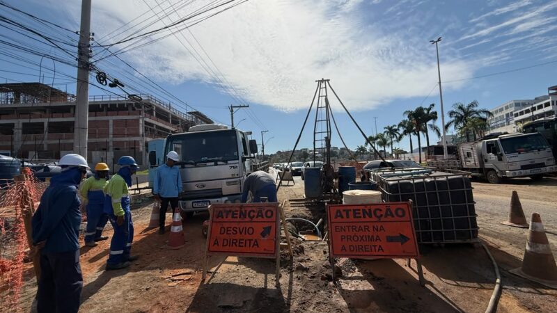 Obras do viaduto e mergulhão de Alto Lage entram em nova etapa com sondagem de solo